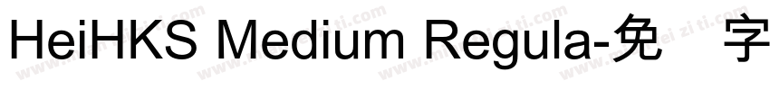 HeiHKS Medium Regula字体转换